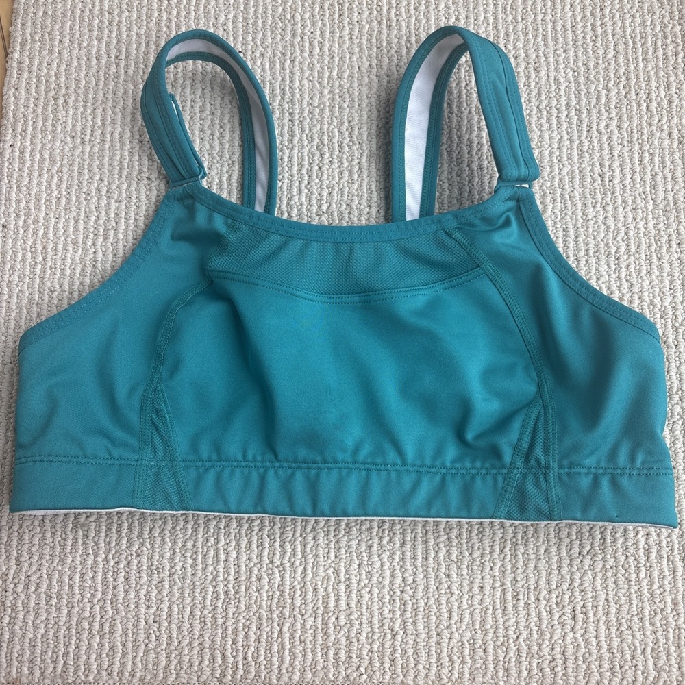 New Balance WBT3108 The Shockingly Unshocking Sports Bra 36C Blue Wireless